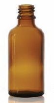 Afbeelding van 100 ml druppelfles, amber, type 3 geblazen glas