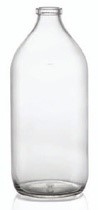 Afbeelding van 1000 ml infuusflacon, helder, type 1 geblazen glas
