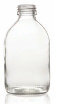 Afbeelding van 120 ml siroopfles, helder, type 3 geblazen glas