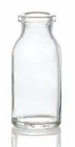 Afbeelding van 15 ml injectieflacon, helder, type 3 geblazen glas