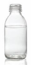 Afbeelding van 150 ml siroopfles, helder, type 3 geblazen glas