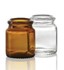 Afbeelding van 18 ml tabletpot, amber, type 3 geblazen glas, Afbeelding 1