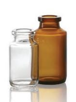 Afbeelding van 20 ml injectieflacon, amber, type 1 geblazen glas