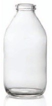 Afbeelding van 250 ml infuusflacon, helder, type 3 geblazen glas