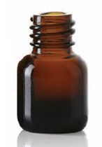 Afbeelding van 3 ml spray, amber, type 1 geblazen glas