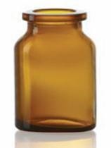Afbeelding van 30 ml injectieflacon, amber, type 1 geblazen glas