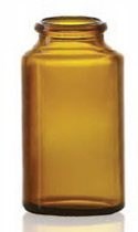 Afbeelding van 45 ml tabletpot, amber, type 3 geblazen glas