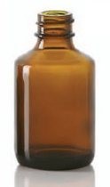 Afbeelding van 50/70 ml diagnosefles, amber, type 1 geblazen glas