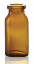 Afbeelding van 10 ml injectieflacon, amber, type 1 geblazen glas