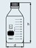 Afbeelding van 150 ml, GL 45 glazen laboratoriumfles beschermde uitvoering, Afbeelding 2